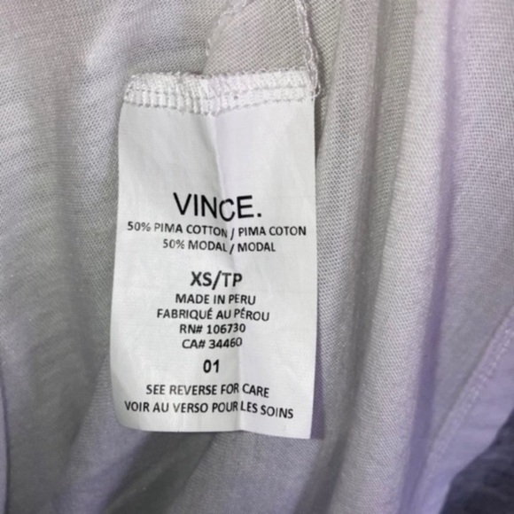 Vince Double Layer Colorblock Tee. - Picture 9 of 10